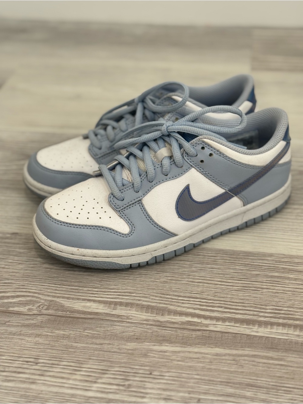 Nike women Low-Top Sneakers in Light Blue & White